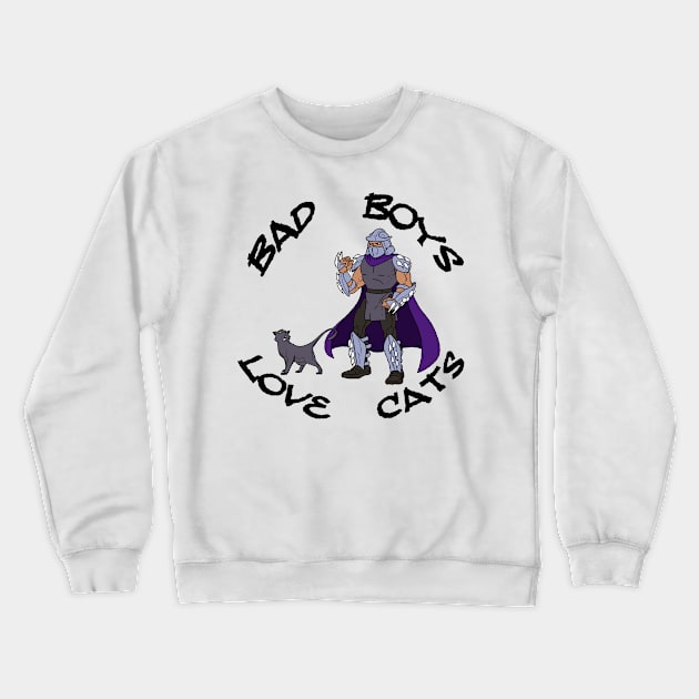 Bad Boys Love Cats #3 Crewneck Sweatshirt by BradyRain